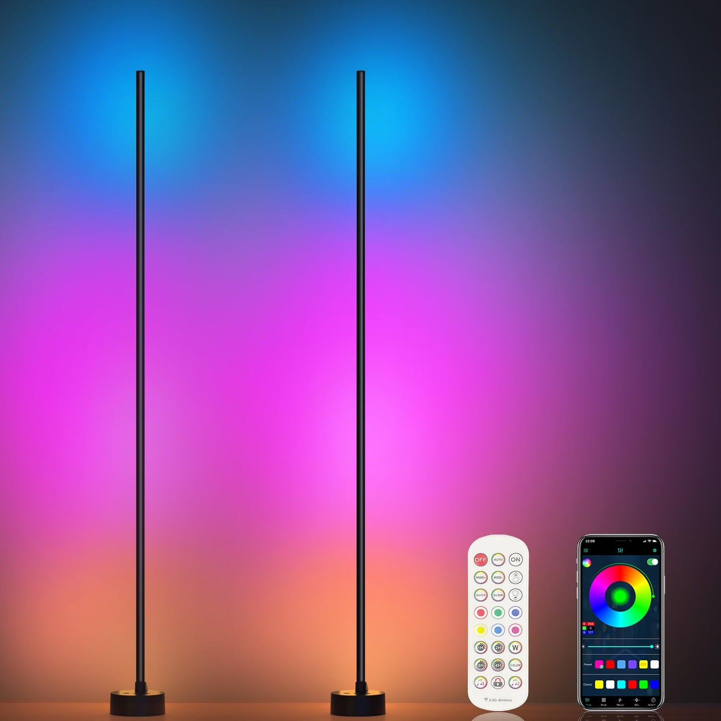 Lámpara LED RGB con Sincronización Musical