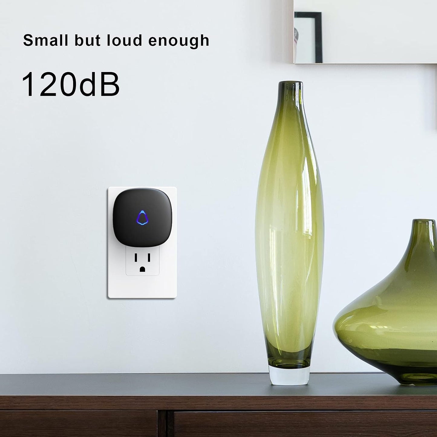 Timbre Inalámbrico Secrui LED De Colores 304M