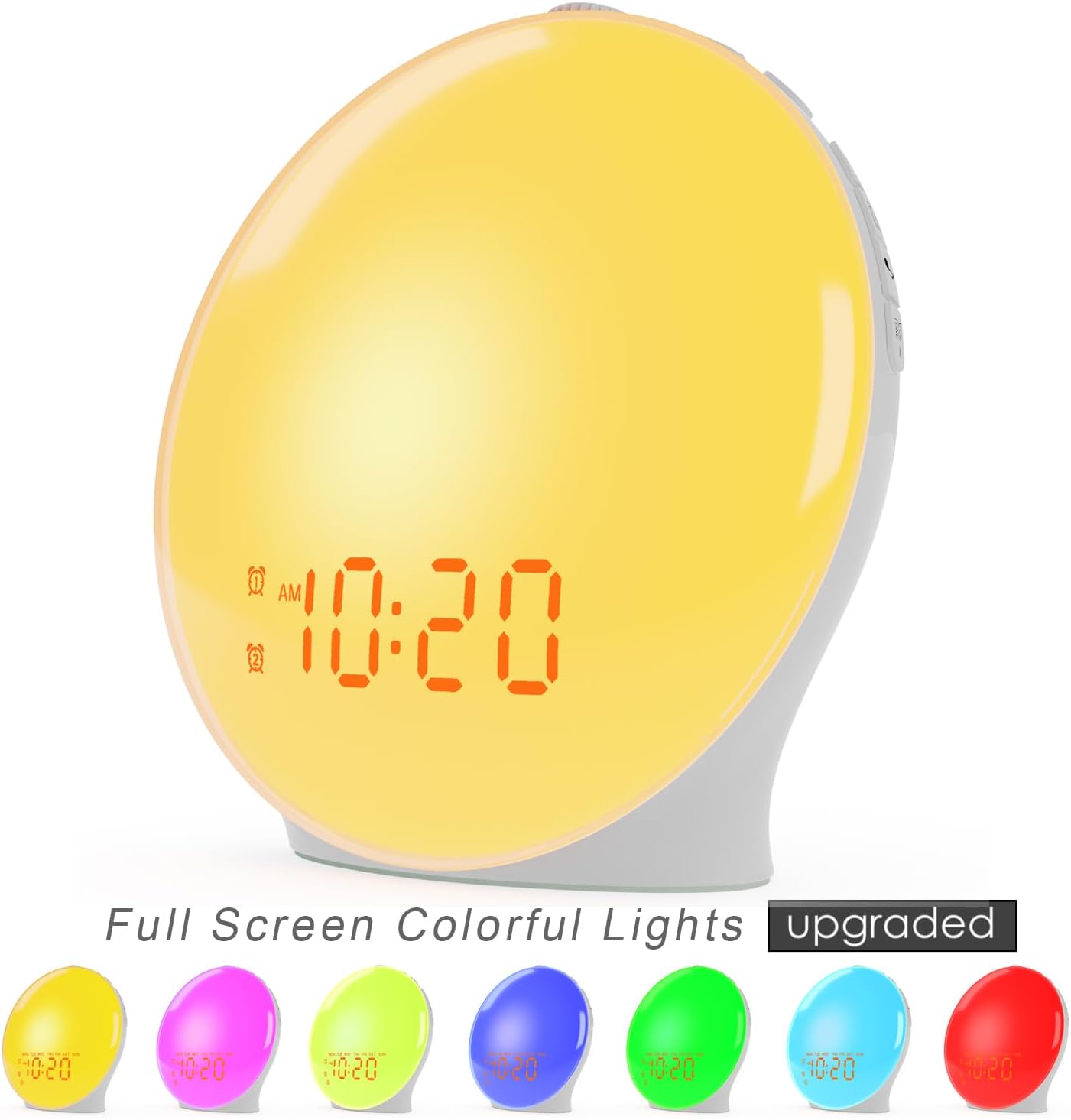 Despertador Con Luz Con 25 Sonidos, 17 Luces Nocturnas