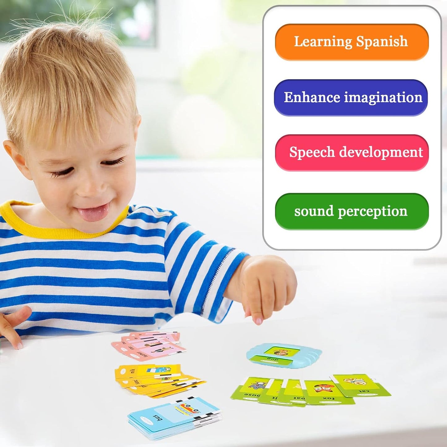 Tarjetas Parlantes En Español E Inglés Para Niños Pequeños