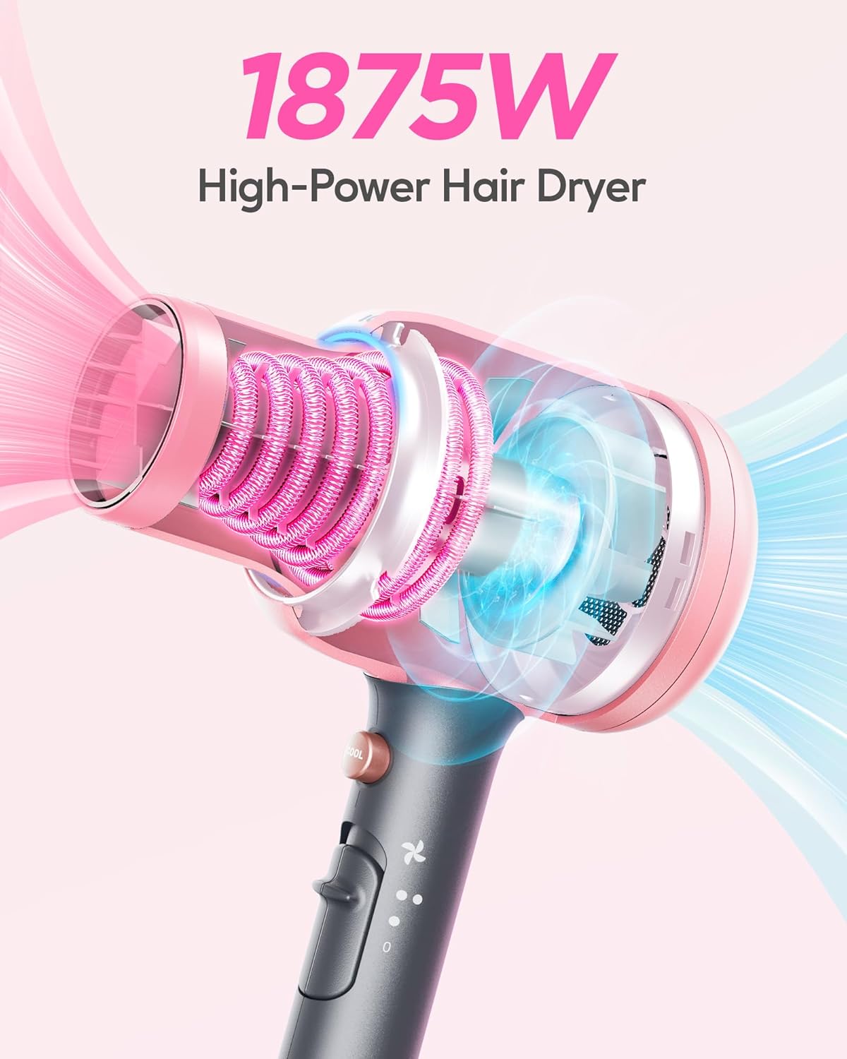 Secador De Pelo Wavytalk Para Cabello Rizado Con Difusor