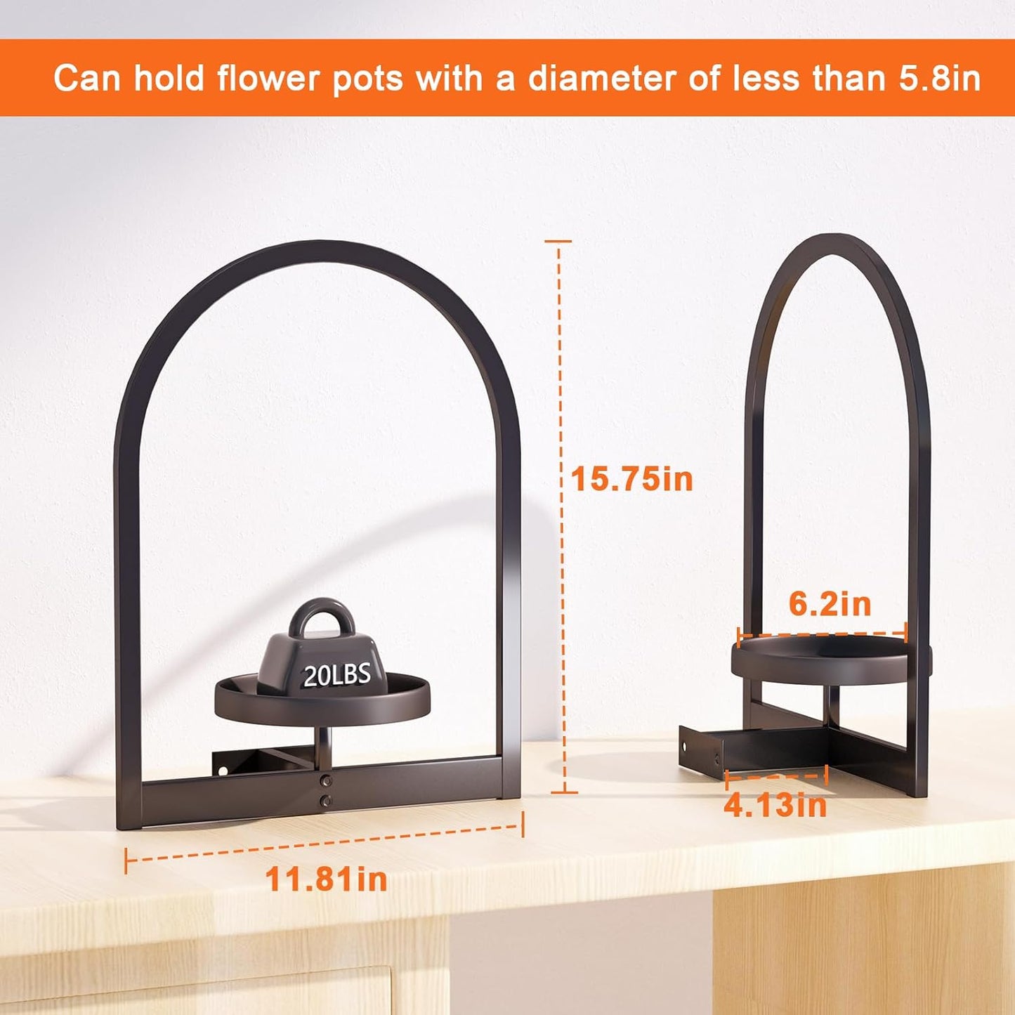 Soporte Para Plantas De Pared
