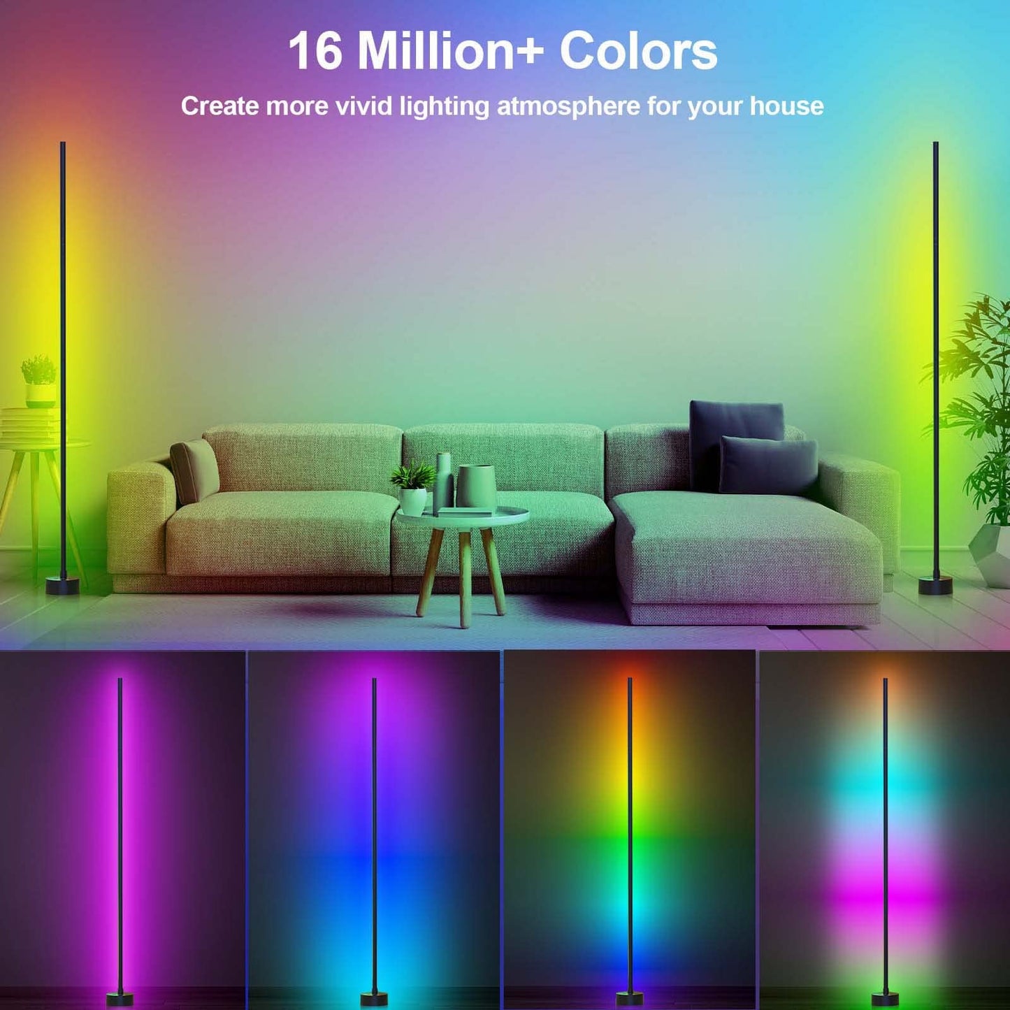 Lámpara LED RGB con Sincronización Musical