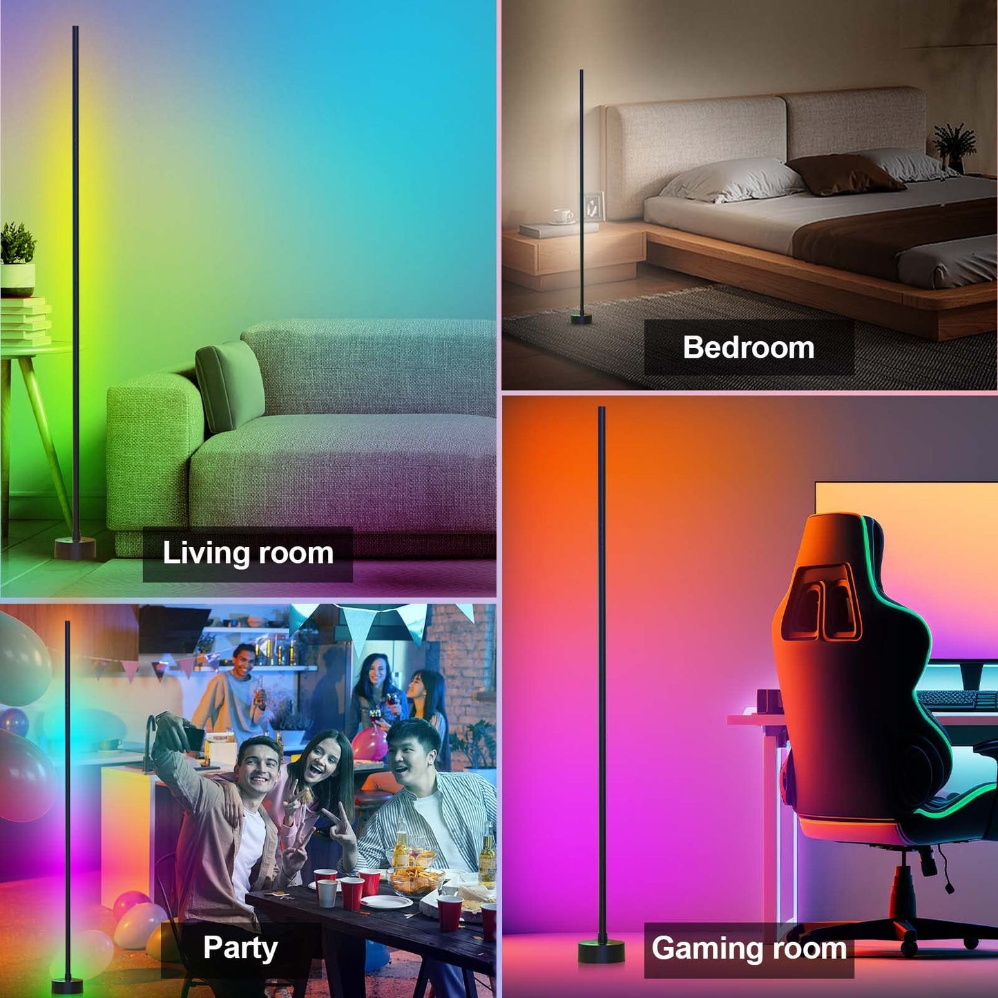 Lámpara LED RGB con Sincronización Musical