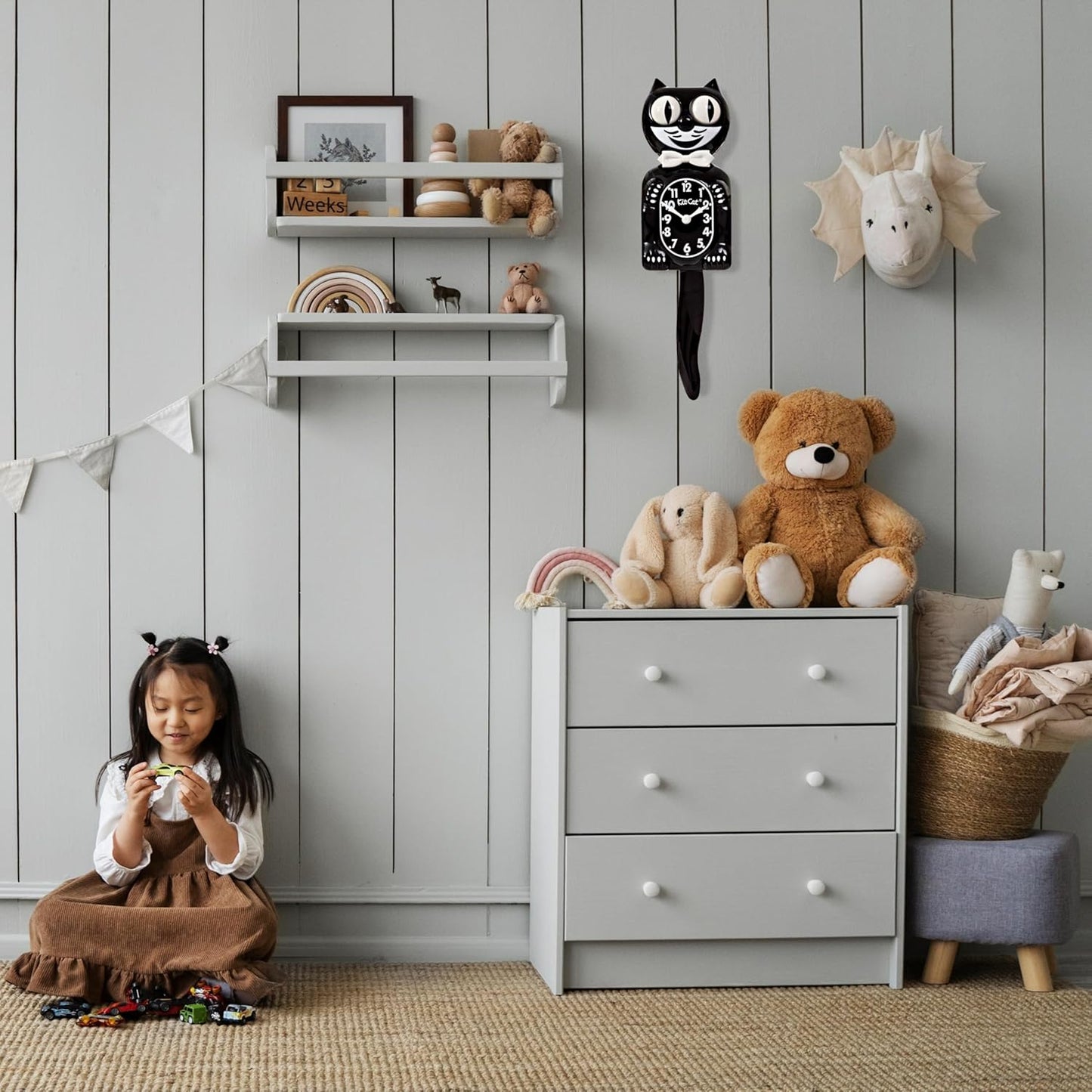 Reloj De Pared Kit Cat Clock