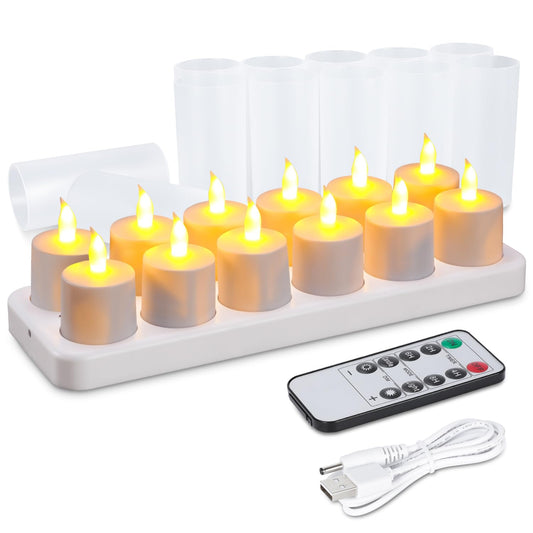 Velas Tealight Recargables Con Control