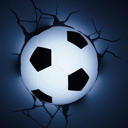 Lámpara De Pared LED Decorativa 3D Balón De Fútbol