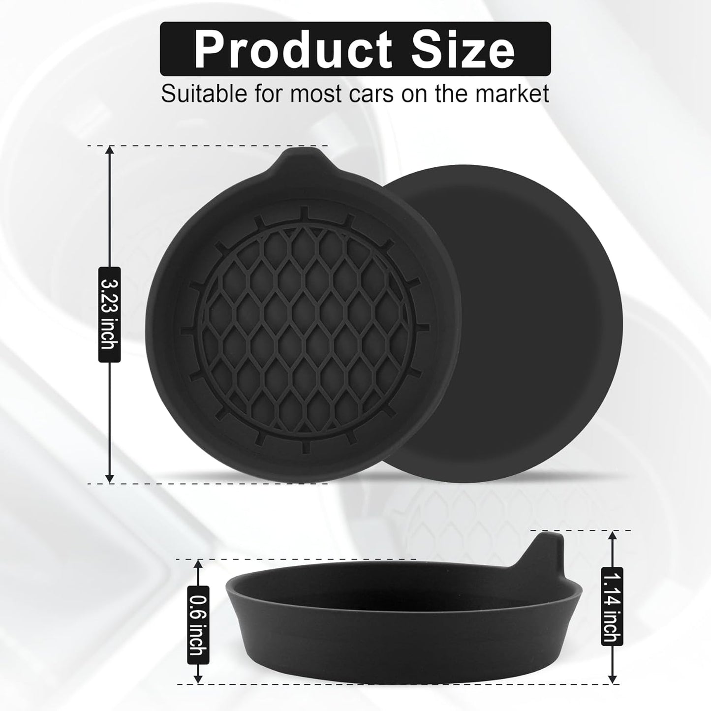 Posavasos Antideslizante De Silicona Para Coche
