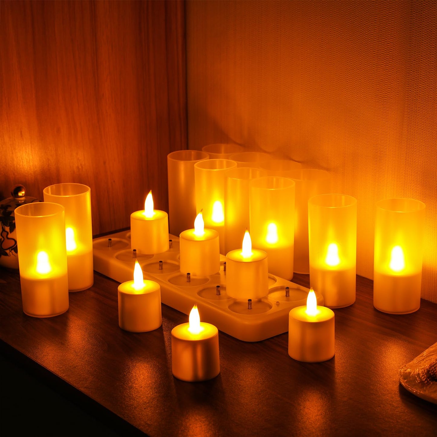 Velas Tealight Recargables Con Control