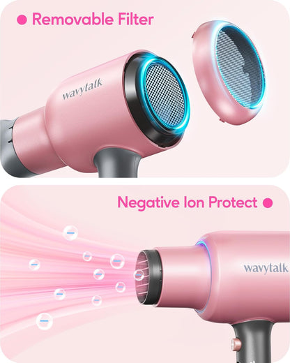 Secador De Pelo Wavytalk Para Cabello Rizado Con Difusor