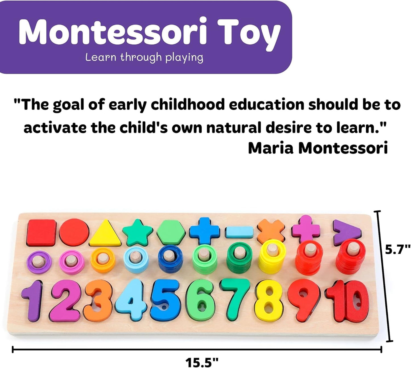 Juguetes Montessori De Madera Para Niños