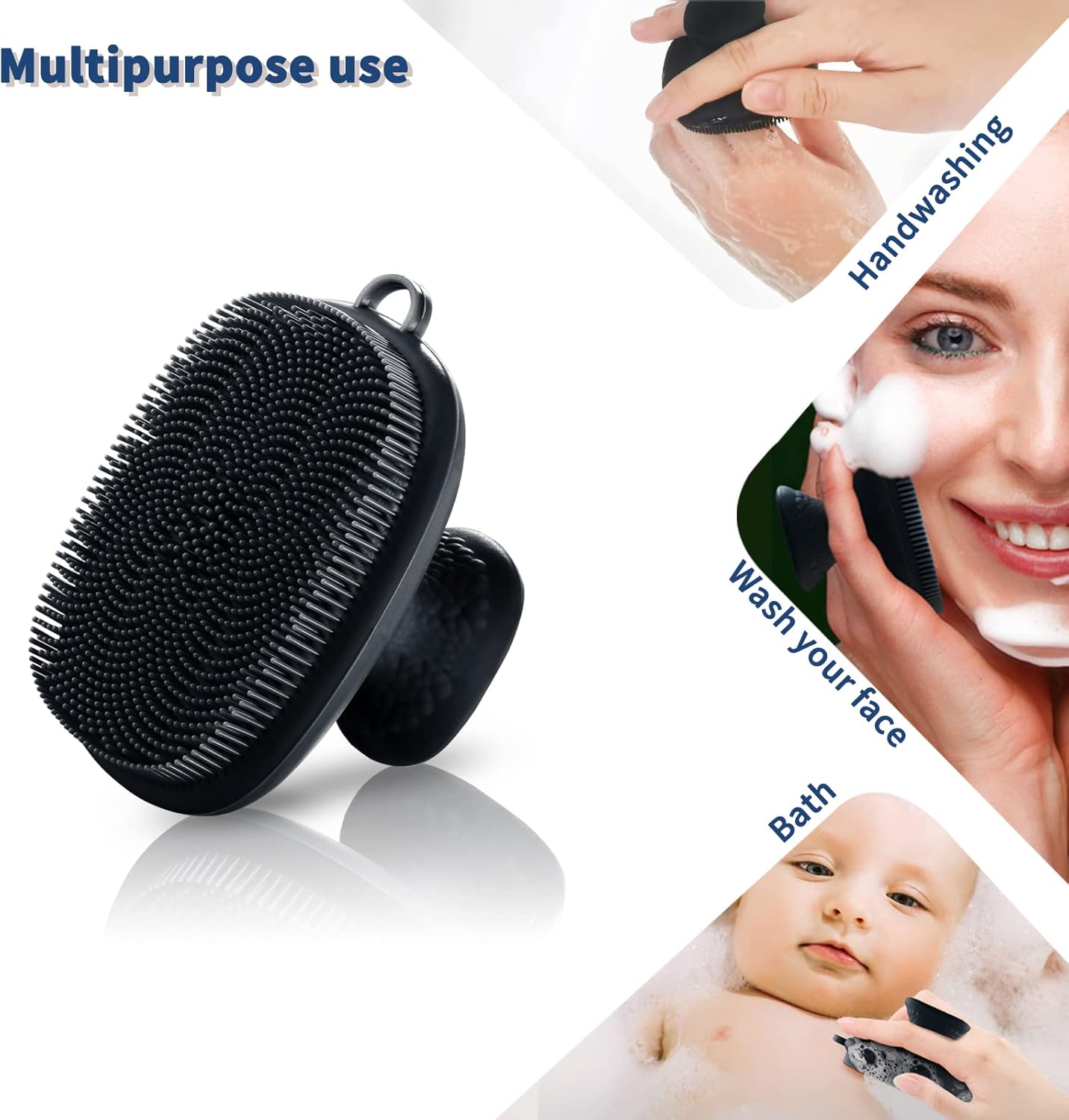 Cepillo Facial De Silicona Limpieza Y Exfoliación