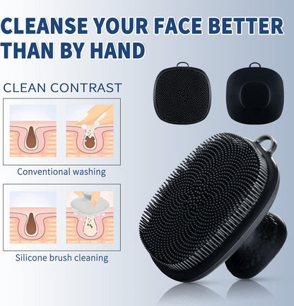 Cepillo Facial De Silicona Limpieza Y Exfoliación