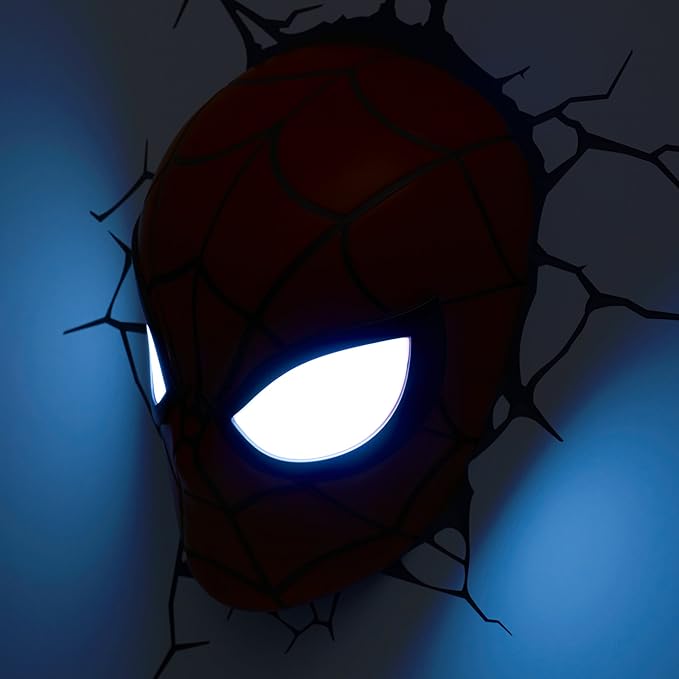 Lámpara De Pared LED Decorativa 3D Máscara de Spiderman