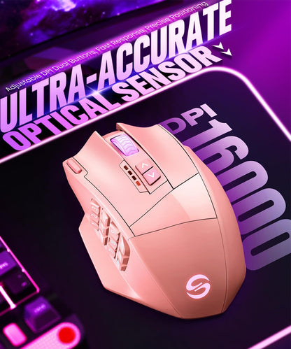 Mouse Inalámbrico Para Juegos MMO Venus Pro De UtechSmart