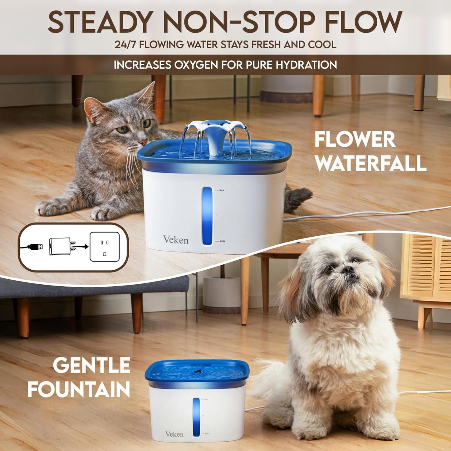 Dispensador Automático De Agua Para Gatos Y Perros