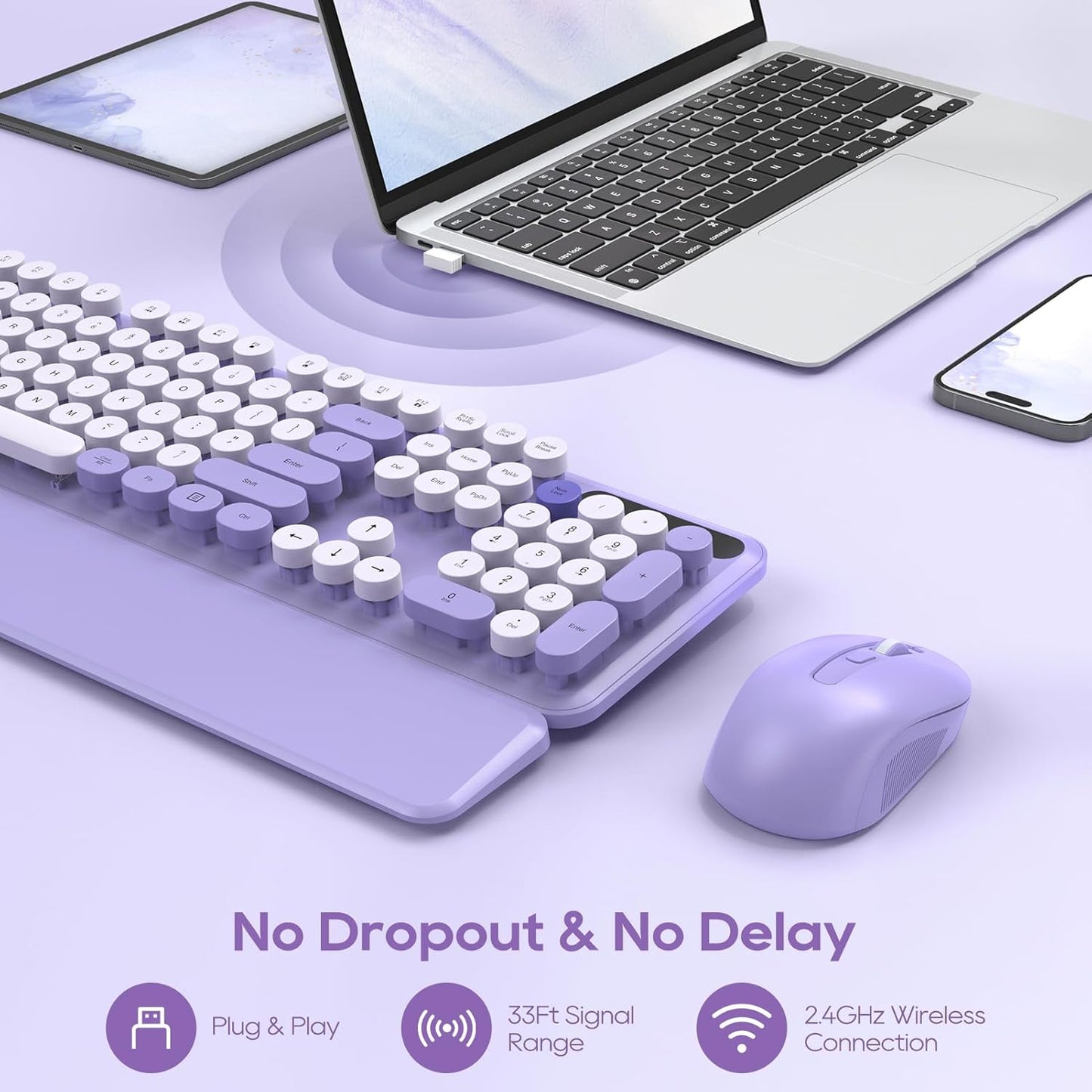 Combo De Teclado Y Ratón Inalámbricos