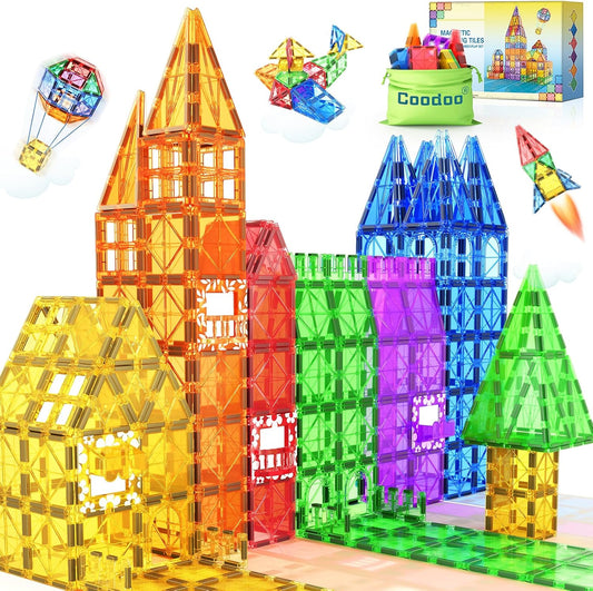 60 Piezas De Bloques Magnéticos De Construcción
