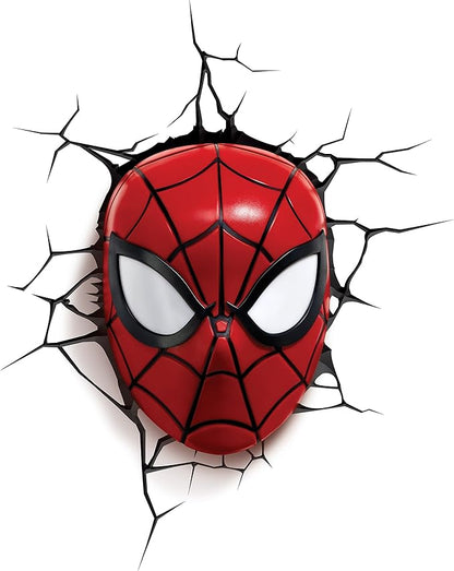 Lámpara De Pared LED Decorativa 3D Máscara de Spiderman