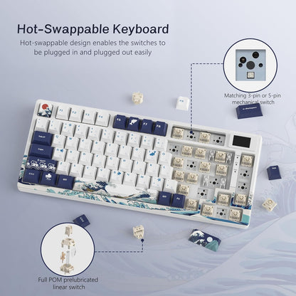 Teclado Mecánico Para Juegos Womier S-K80 Con Cable