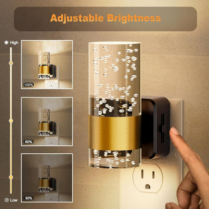 Luz Nocturna JandCase LED Regulable De 3000 K Con Brillo Ajustable (2)